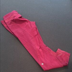 Lululemon Burgundy Leggings